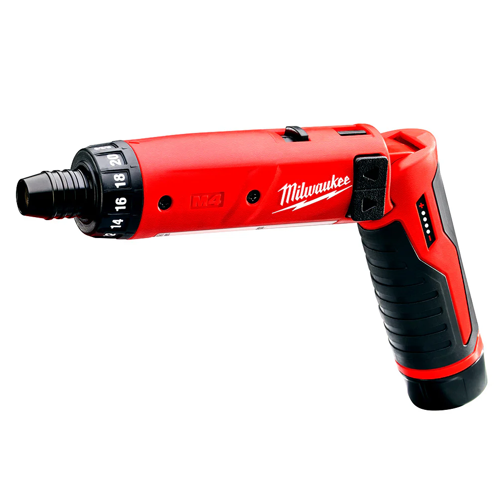 Milwaukee 2101-22 M4 4V 1/4-Inch Hex Screwdriver w/ Batteries