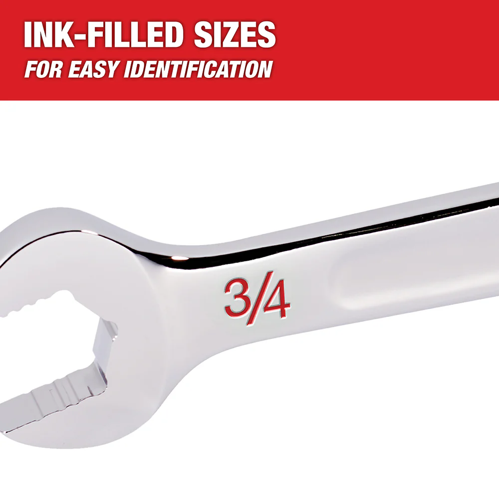 Milwaukee 48-22-9407 7-Piece Standard Open-End Combination Wrench Set