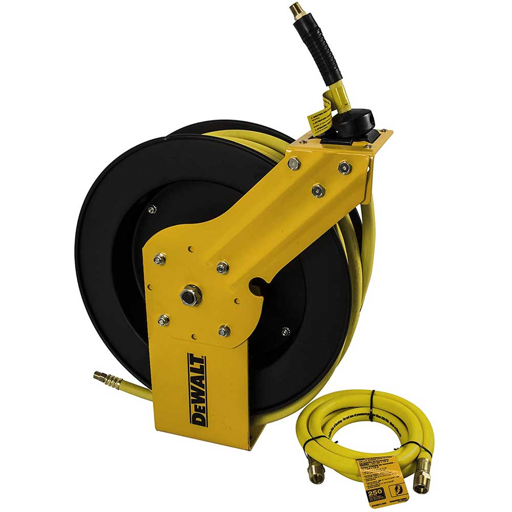 DeWALT DXCM024-0374 3/8 x 50' Single Arm Auto Retracting Air Hose Reel