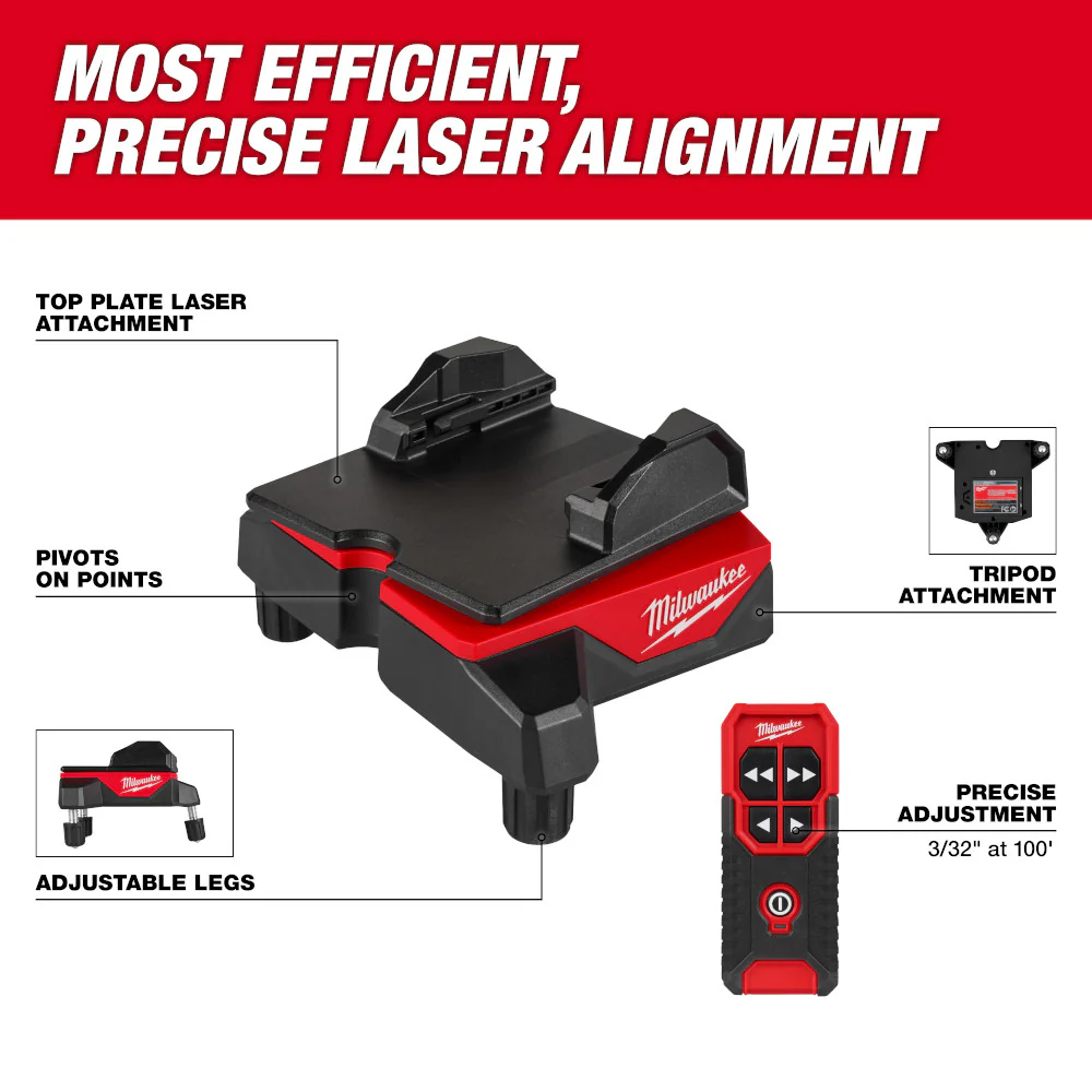 Milwaukee 48-35-1314 Wireless Laser Alignment Base w/ Remote