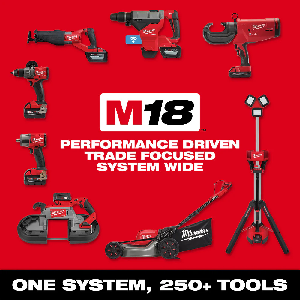Milwaukee 2908-22DE M18 FUEL 5/8 SDS Plus Rotary Hammer w/ Dust Extractor Kit