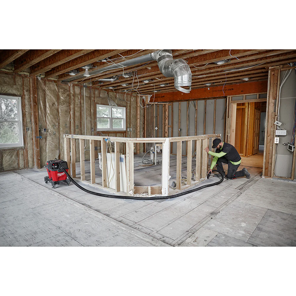 Milwaukee 49-90-1984 1-7/8 x 16' Durable Crush Resistant Flexible Vacuum Hose