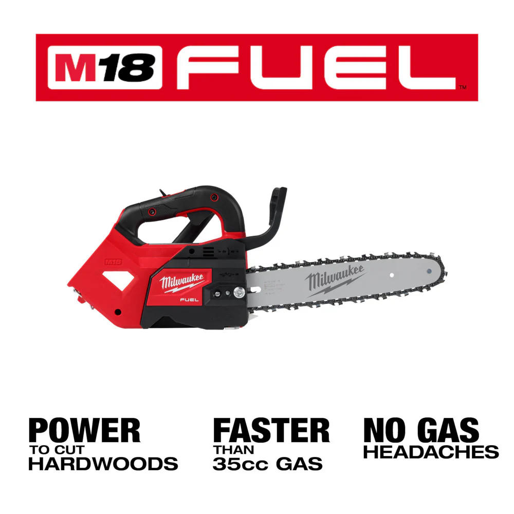 Milwaukee 2826-20C M18 FUEL 18V 12 Cordless Top Handle Chainsaw - Bare Tool