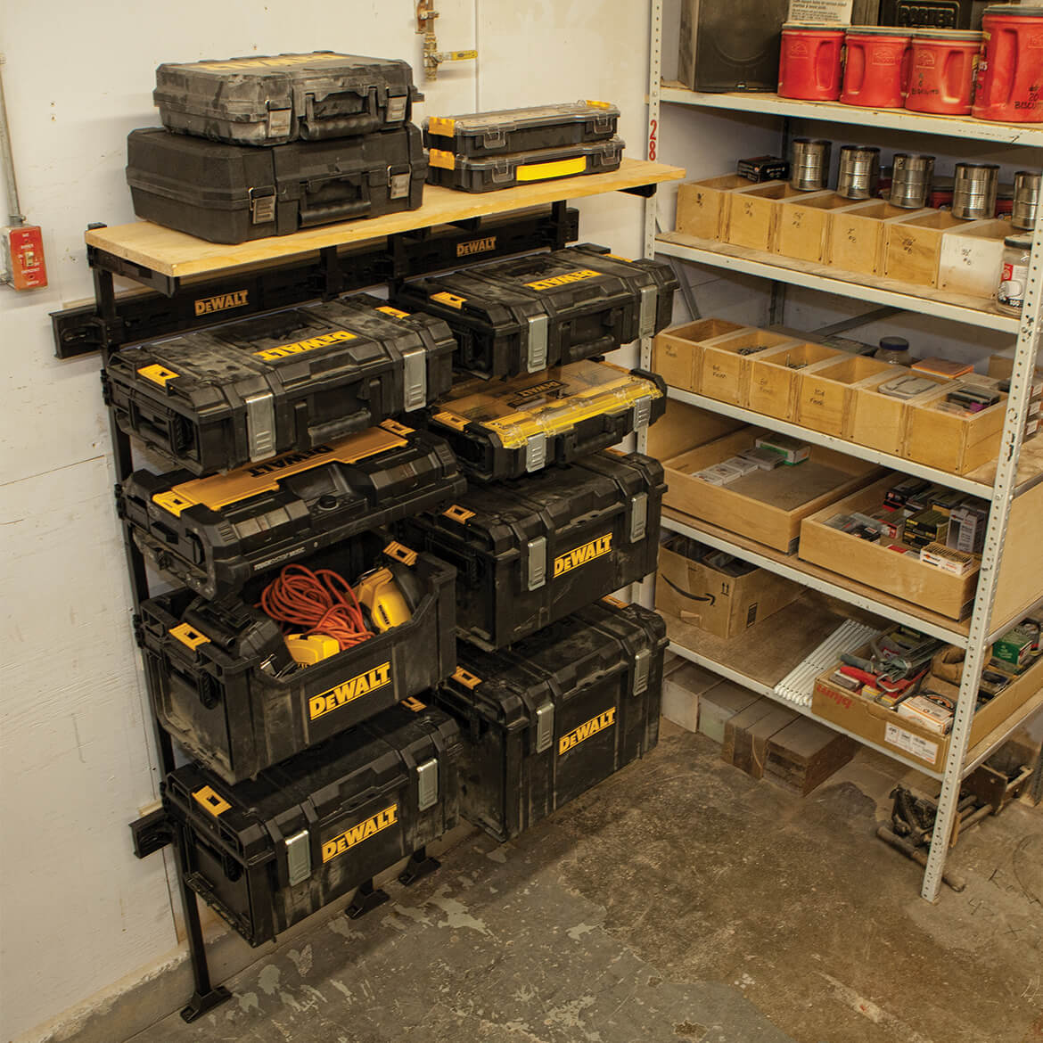 DeWALT DWST08260 TOUGHSYSTEM Customizable Modular Workshop Racking System