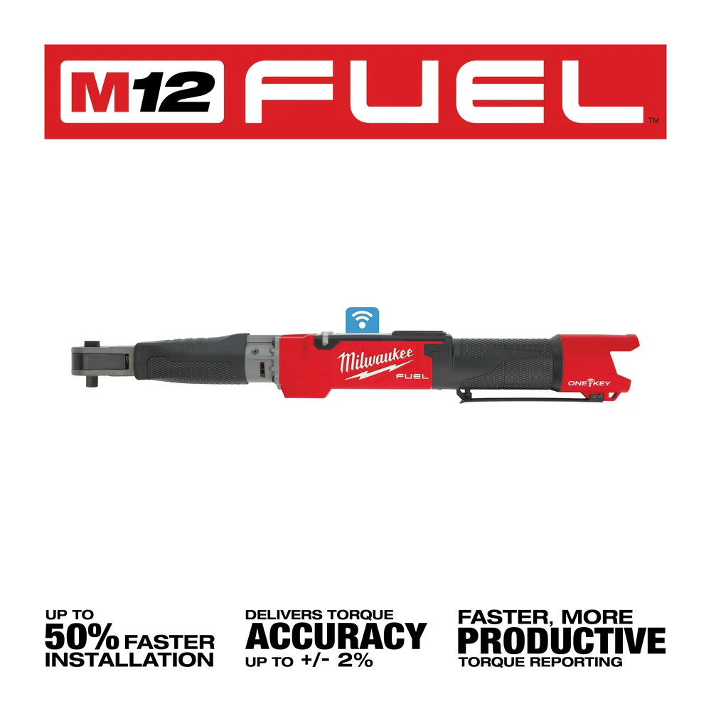 Milwaukee 2465-80 M12 FUEL 12V 3/8 Torque Wrench w/ ONE-KEY - Bare Tool - Recon