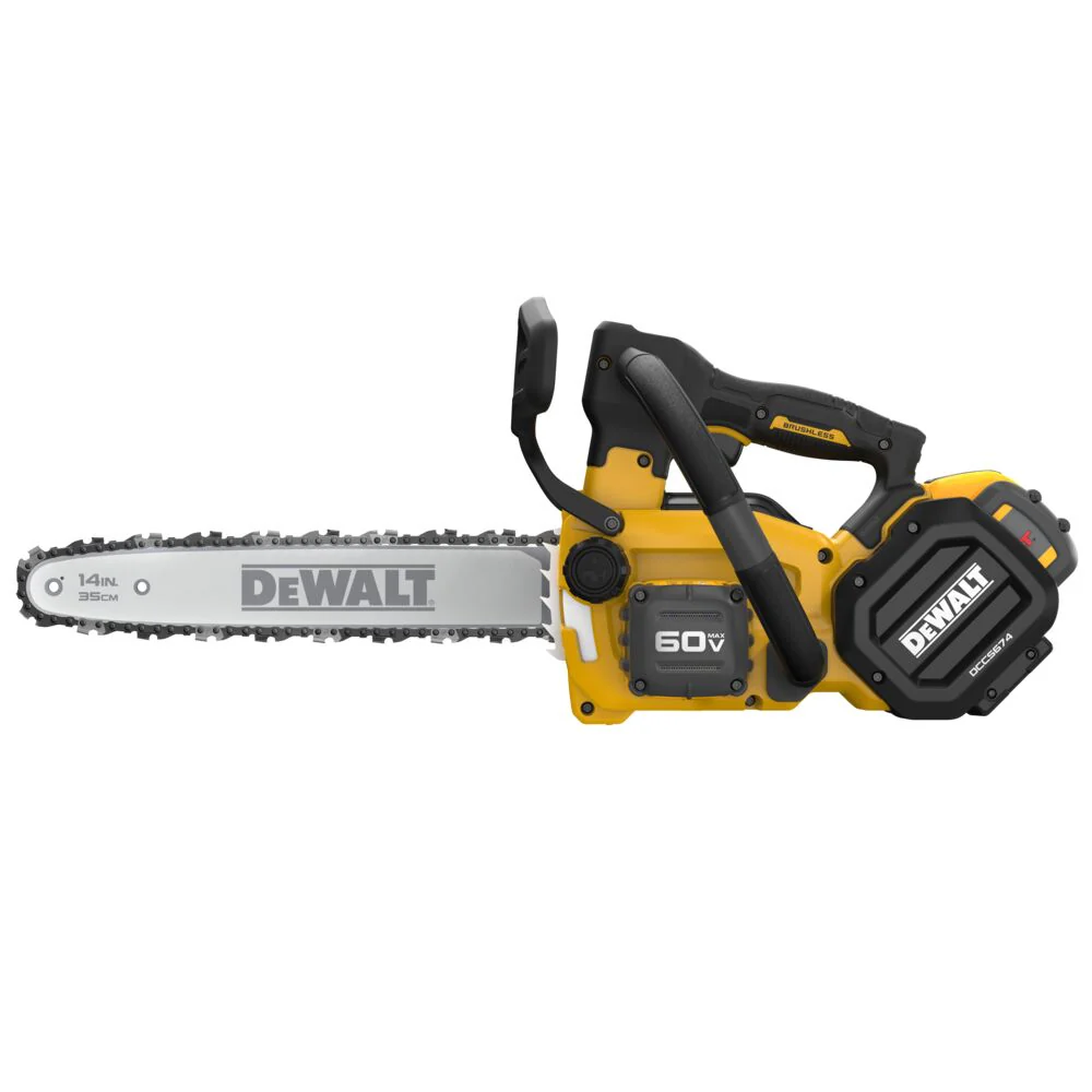 DeWALT DCCS674X2 60V MAX 14 Cordless Brushless Top Handle Chainsaw Kit