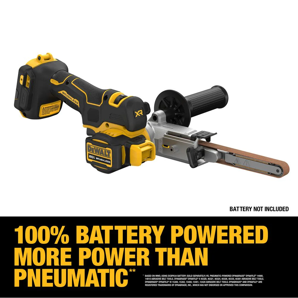 DeWALT DCM200B 20V MAX XR 18 Brushless Cordless Li-Ion Bandfile - Bare Tool