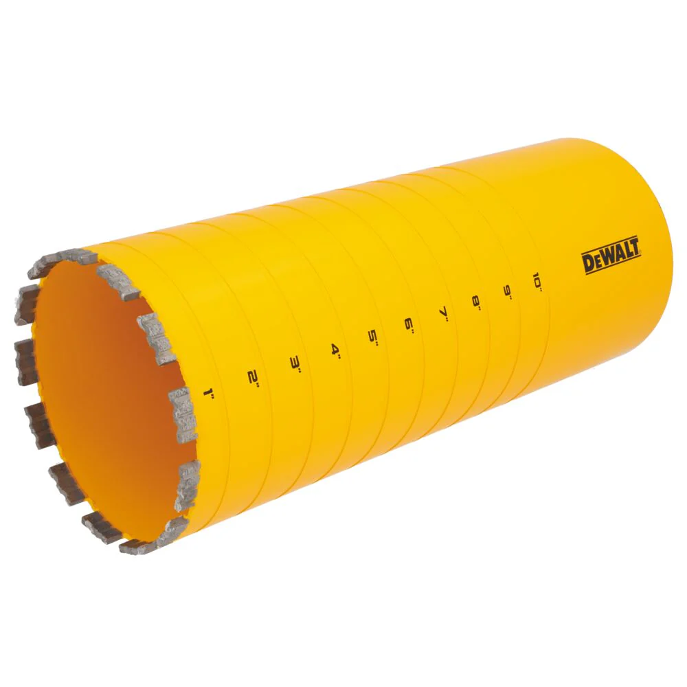 DeWALT DW55025 6-1/4 X 15 Cordless Diamond Core Bit w/ Recessed Grooves