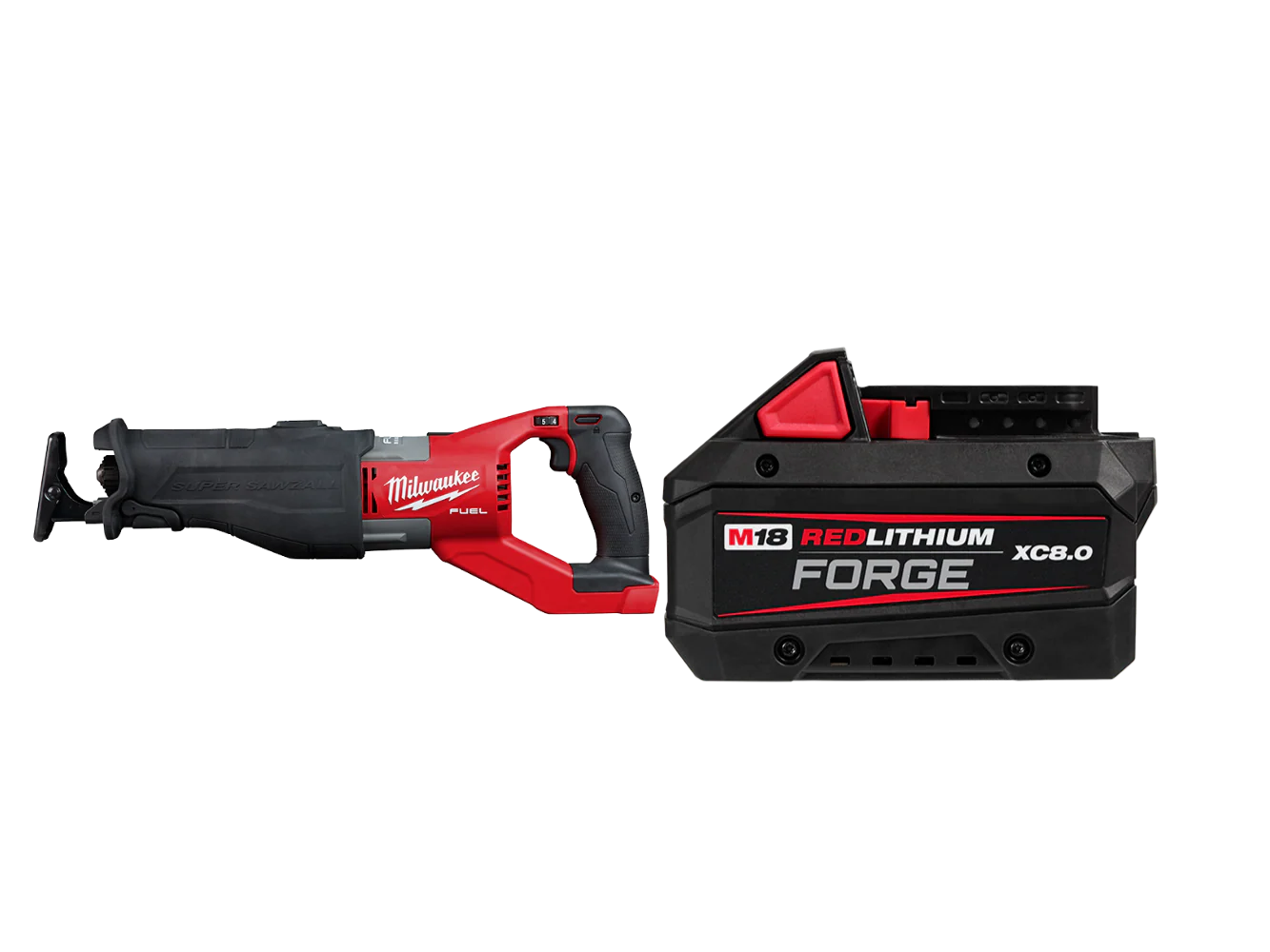 Milwaukee 2722-20x8 M18 FUEL 18V SUPER SAWZALL Reciprocating Saw w/ 8AH Battery