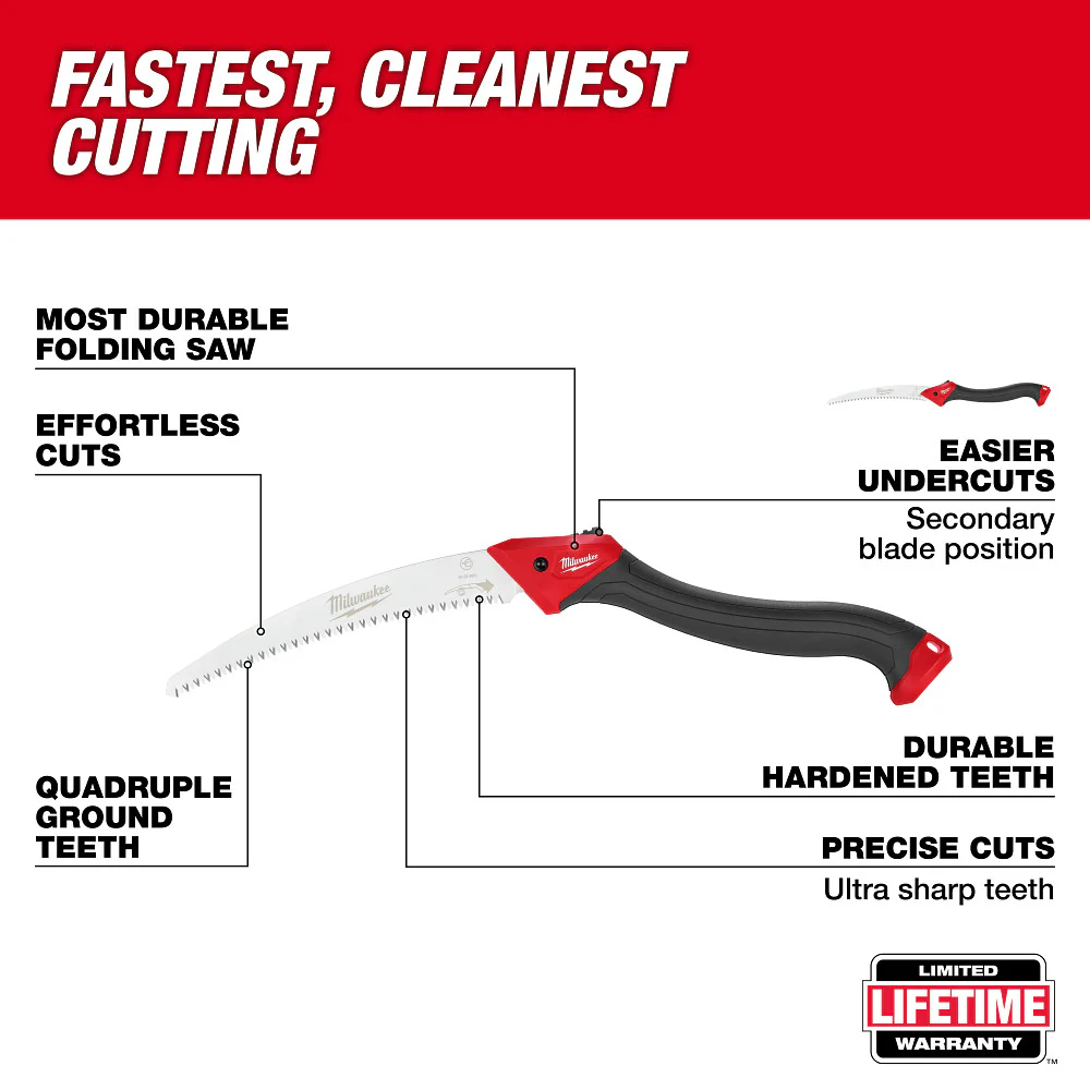 Milwaukee 48-22-9371 10 Heavy Duty Folding Pruning Saw
