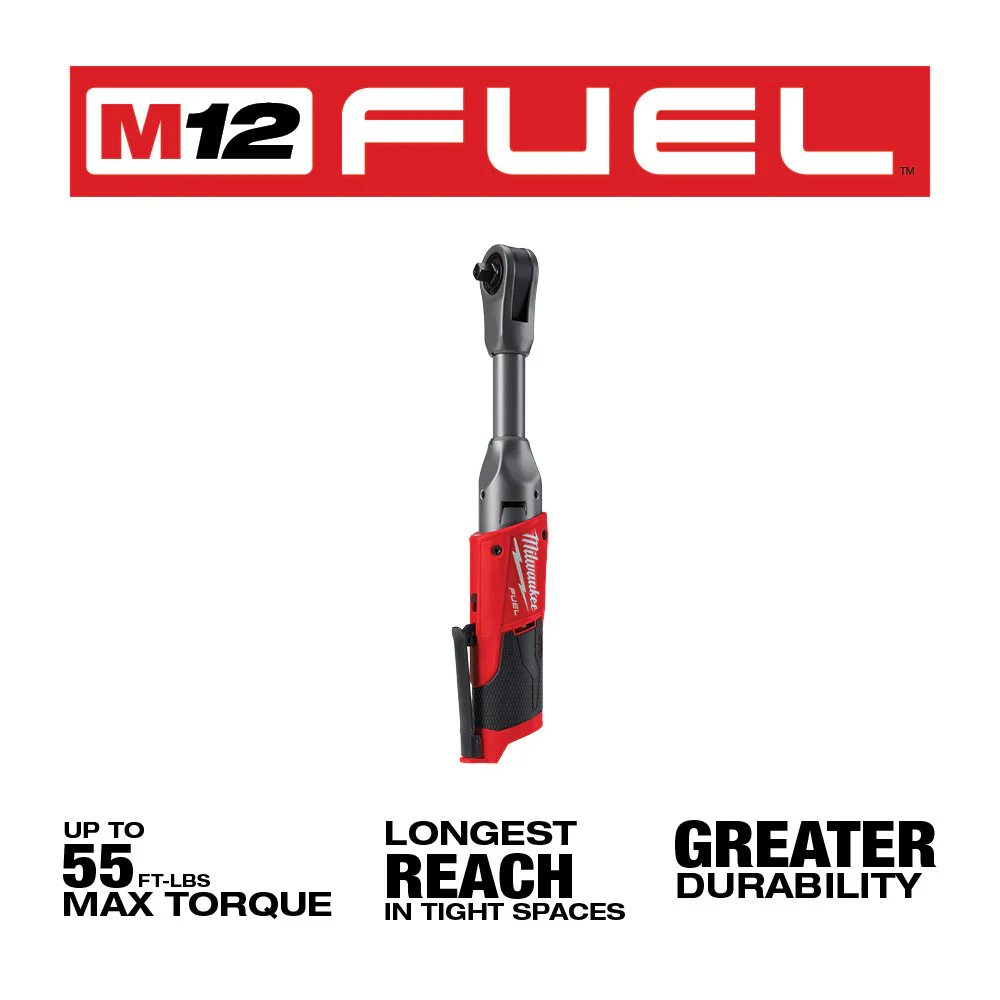 Milwaukee 2560-80 M12 FUEL 3/8 Cordless Extended Reach Ratchet - Bare Tool