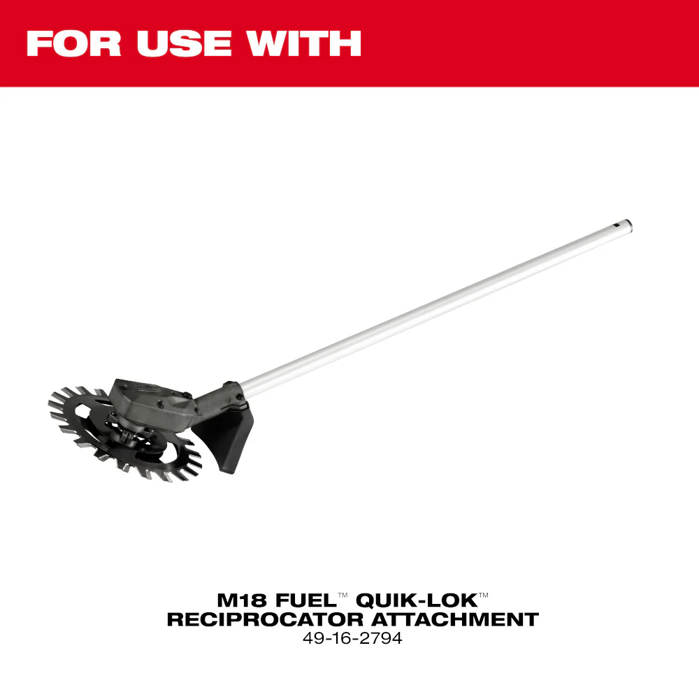 Milwaukee 49-16-2799 QUIK-LOK Reciprocator Weed Brush Clearing Attachment