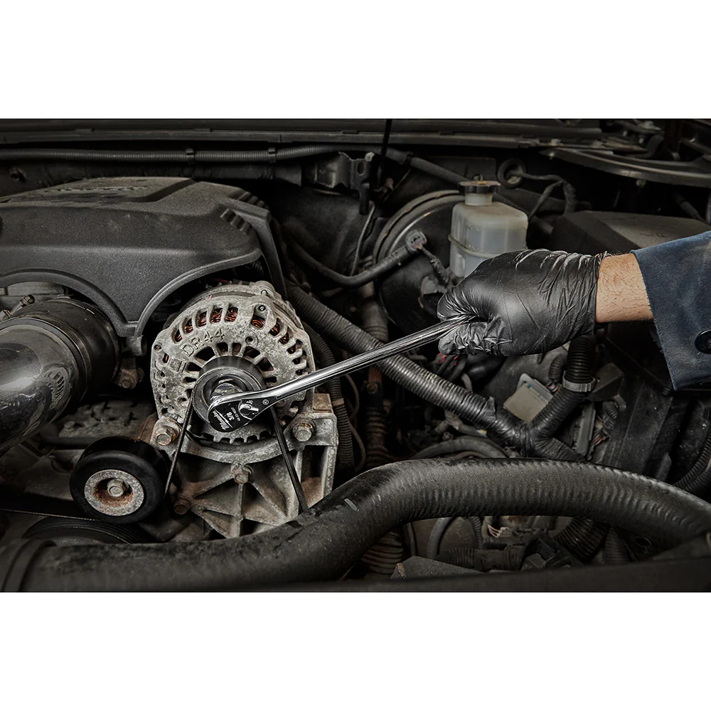 Milwaukee 48-22-9037 3/8 Drive 12 Ratchet Chrome Plated w/ Extended Handle