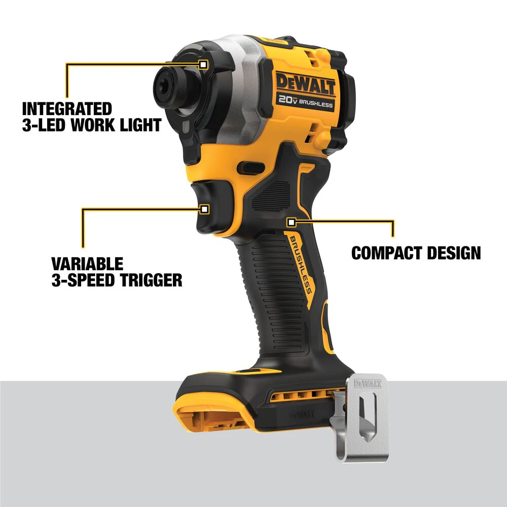 DeWALT DCF850E1 20V ATOMIC MAX 1/4 Impact Driver Kit w/ POWERSTACK