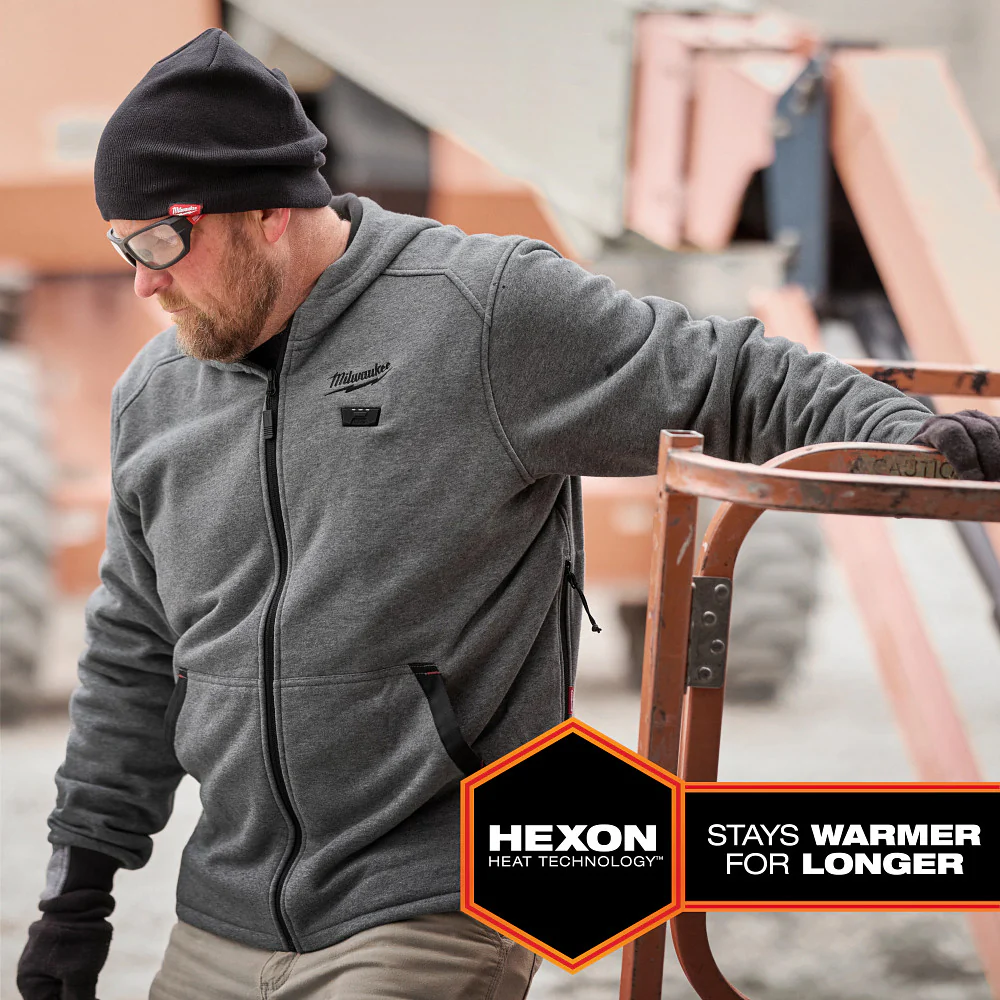 Milwaukee M200B-21M M12 12V Heated Hoodie - Black Medium Comfortable Fit