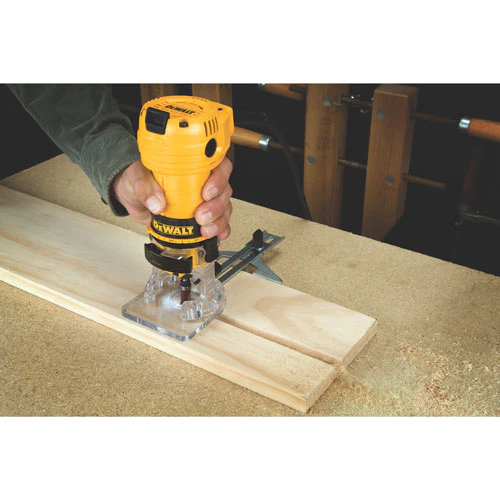 DeWALT DWE6000 1/4 Collet Single Speed Laminate Trimmer Cutter - Electric