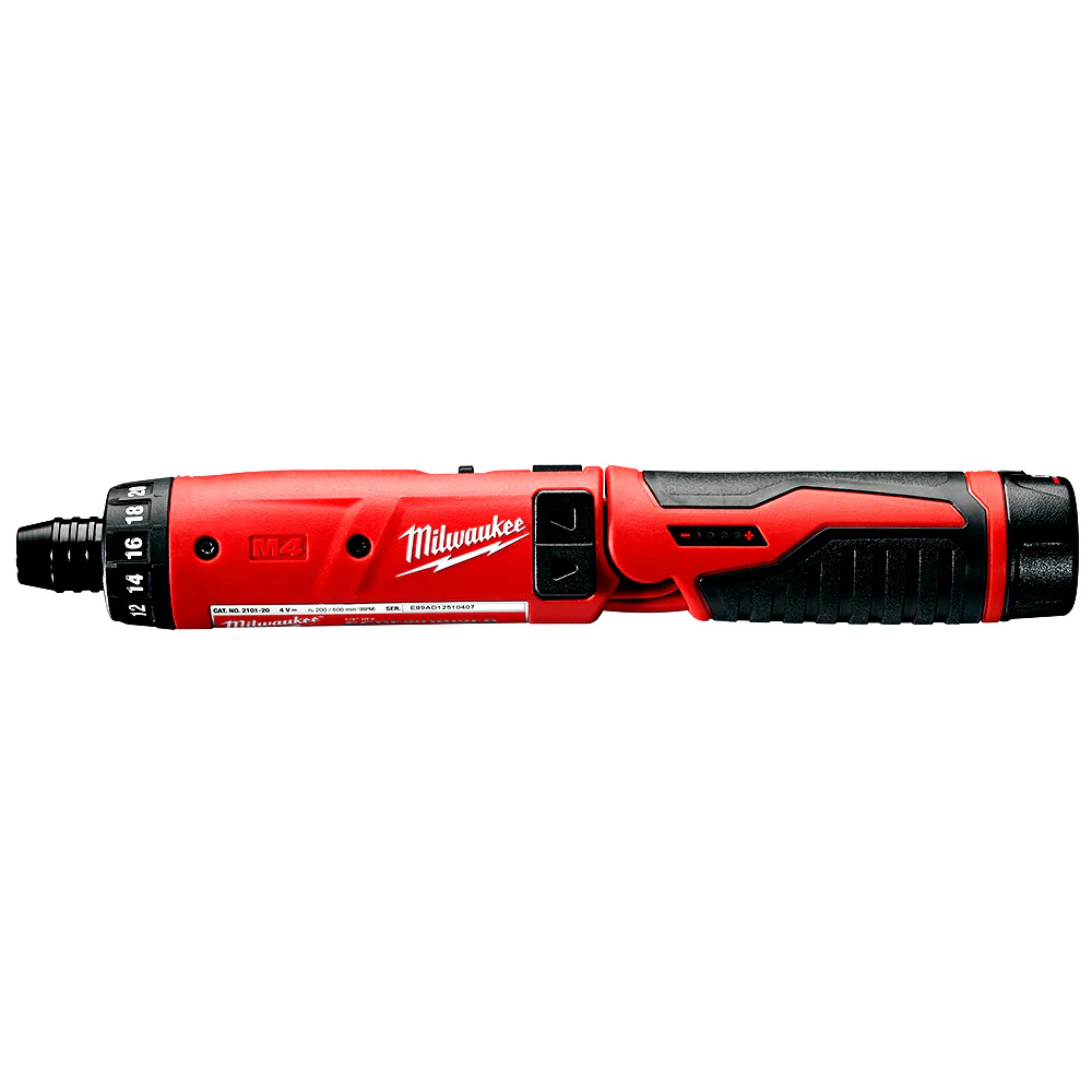 Milwaukee 2101-22 M4 4V 1/4-Inch Hex Screwdriver w/ Batteries