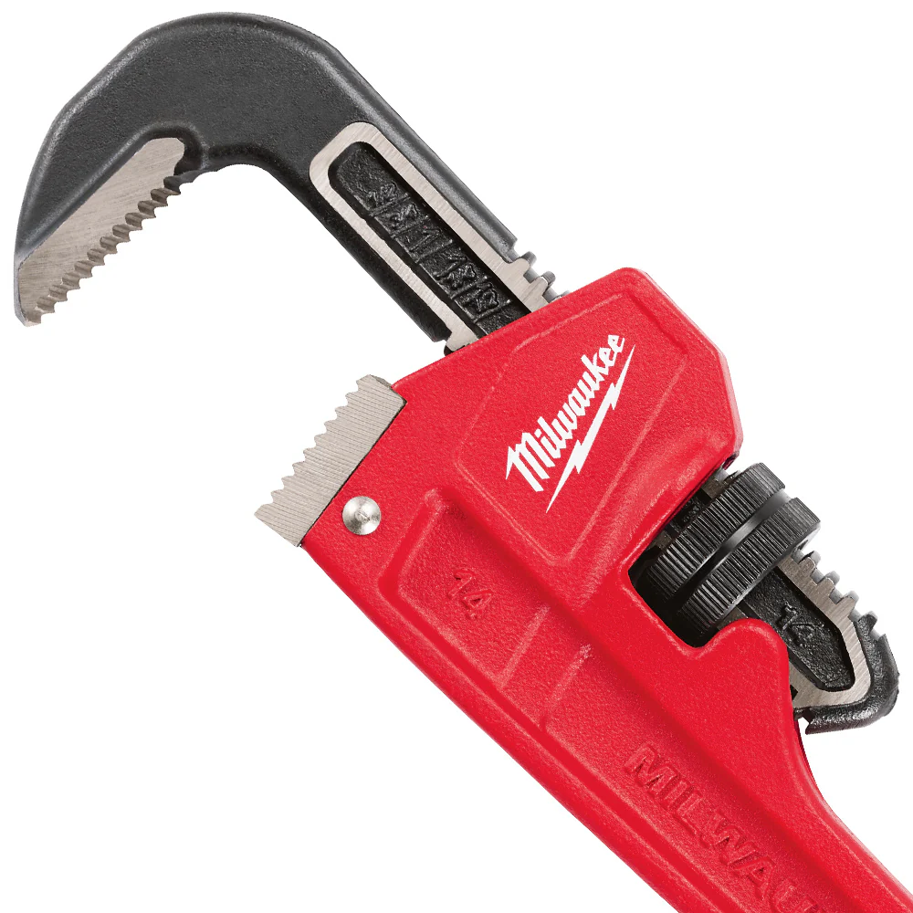 Milwaukee 48-22-7114 14-Inch Durable Steel Ergonomic Overbite Pipe Wrench