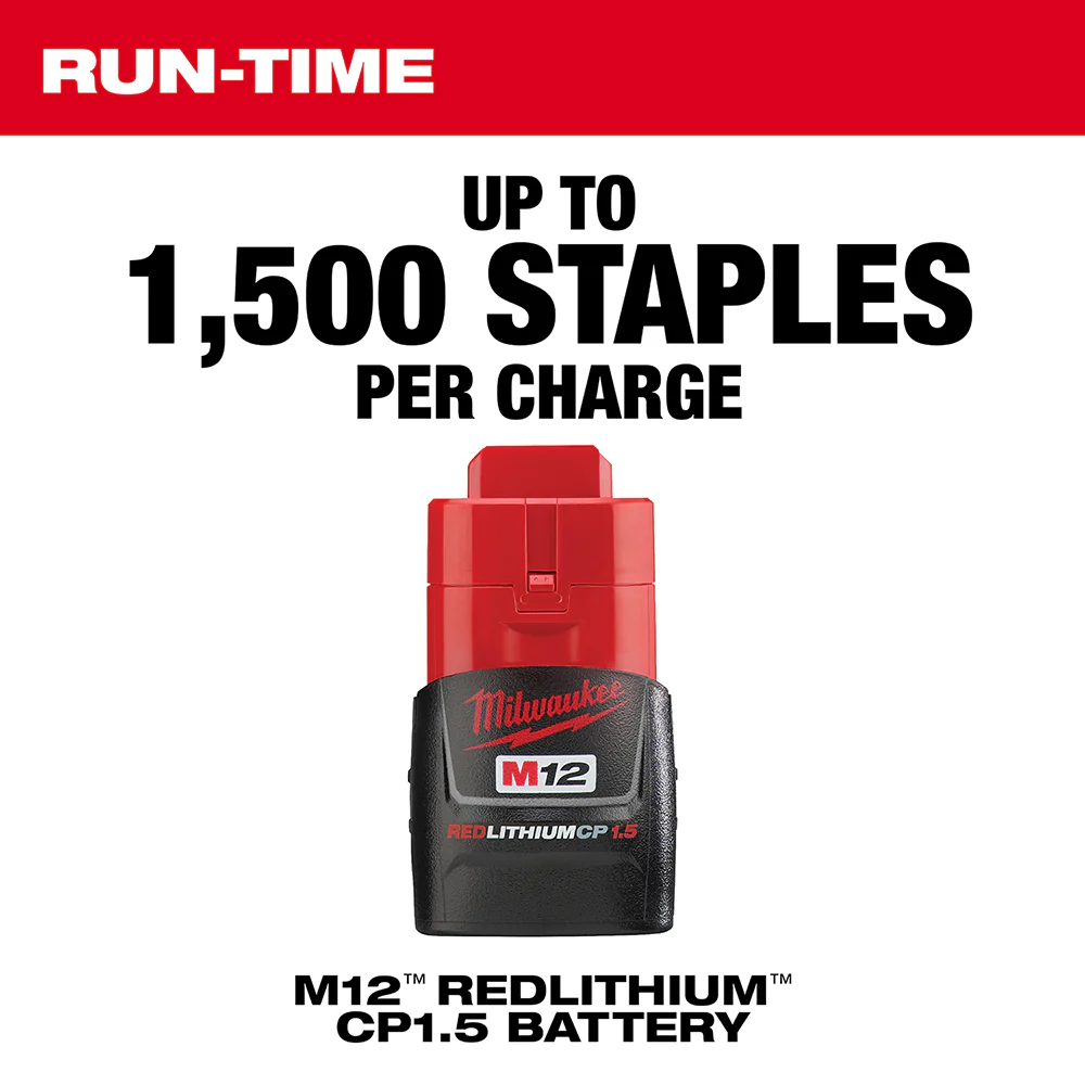 Milwaukee 2447-20 M12 12V 3/8 Cordless Li-Ion Crown Stapler - Bare Tool