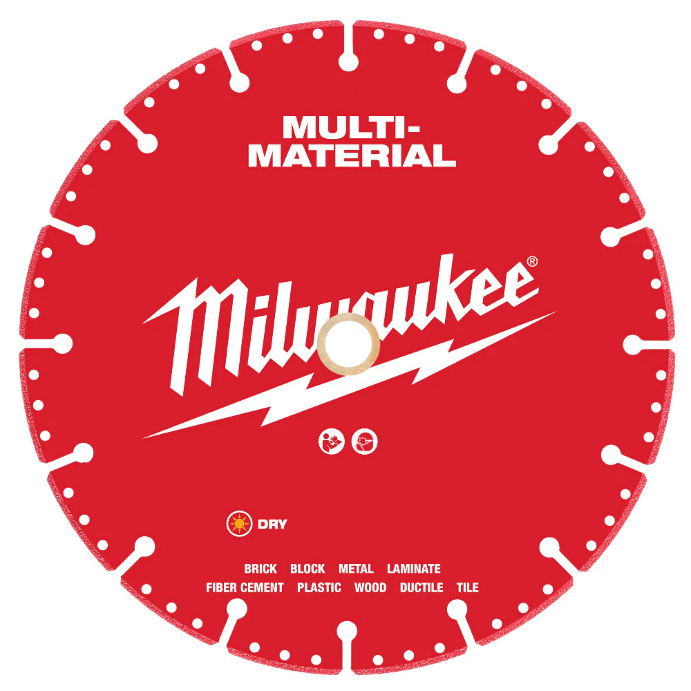 Milwaukee 49-93-9609 9 Multi-Material Diamond Blade w/ Vented Segment