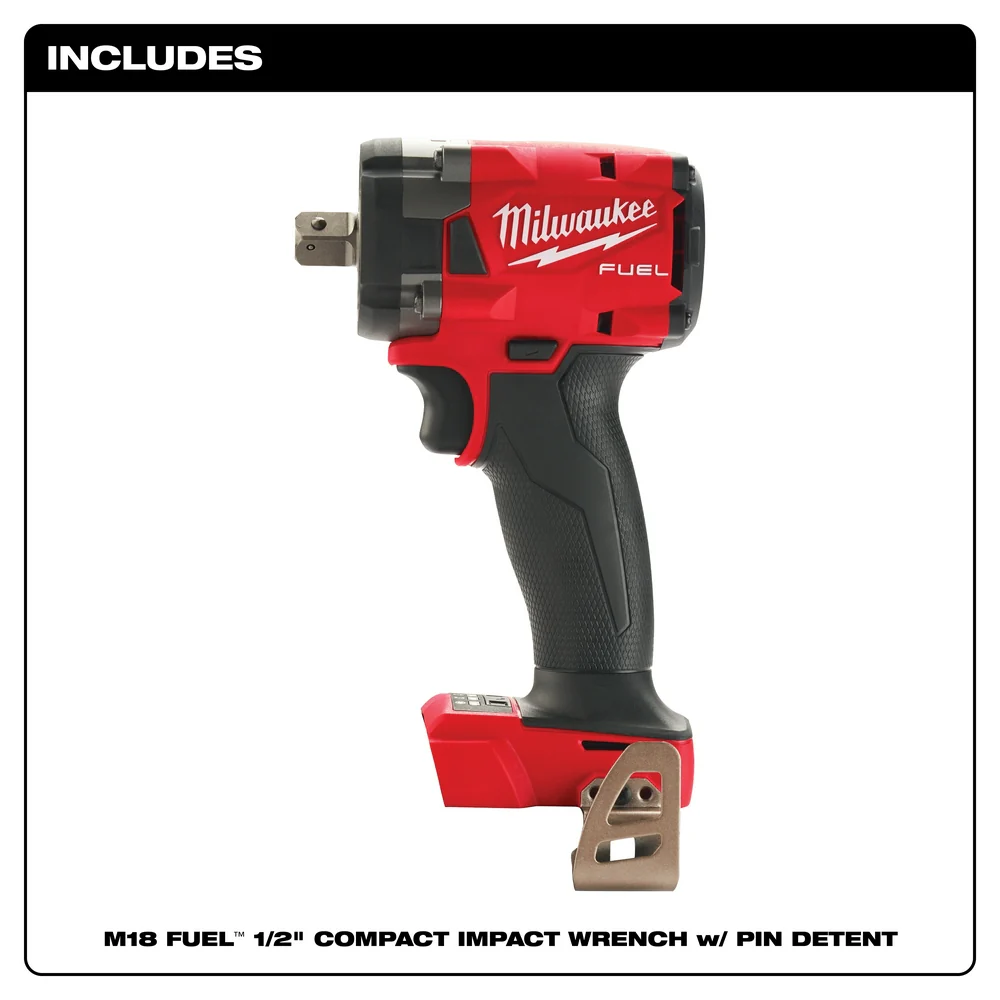 Milwaukee 2855P-80 M18 FUEL 18V 1/2 Compact Impact Wrench - Recon - Bare Tool