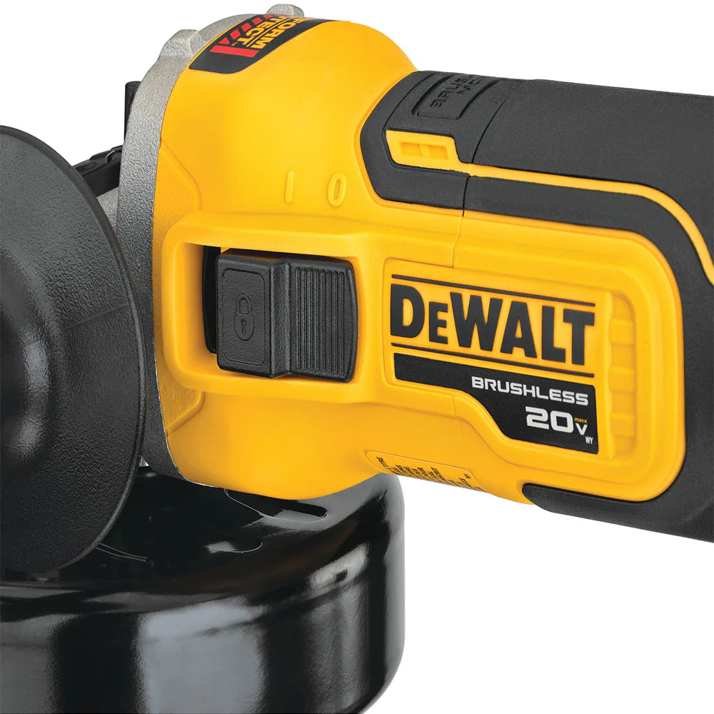 DeWALT DCG405B 20V MAX XR 4 5 Slide Switch Small Angle Grinder - Bare Tool