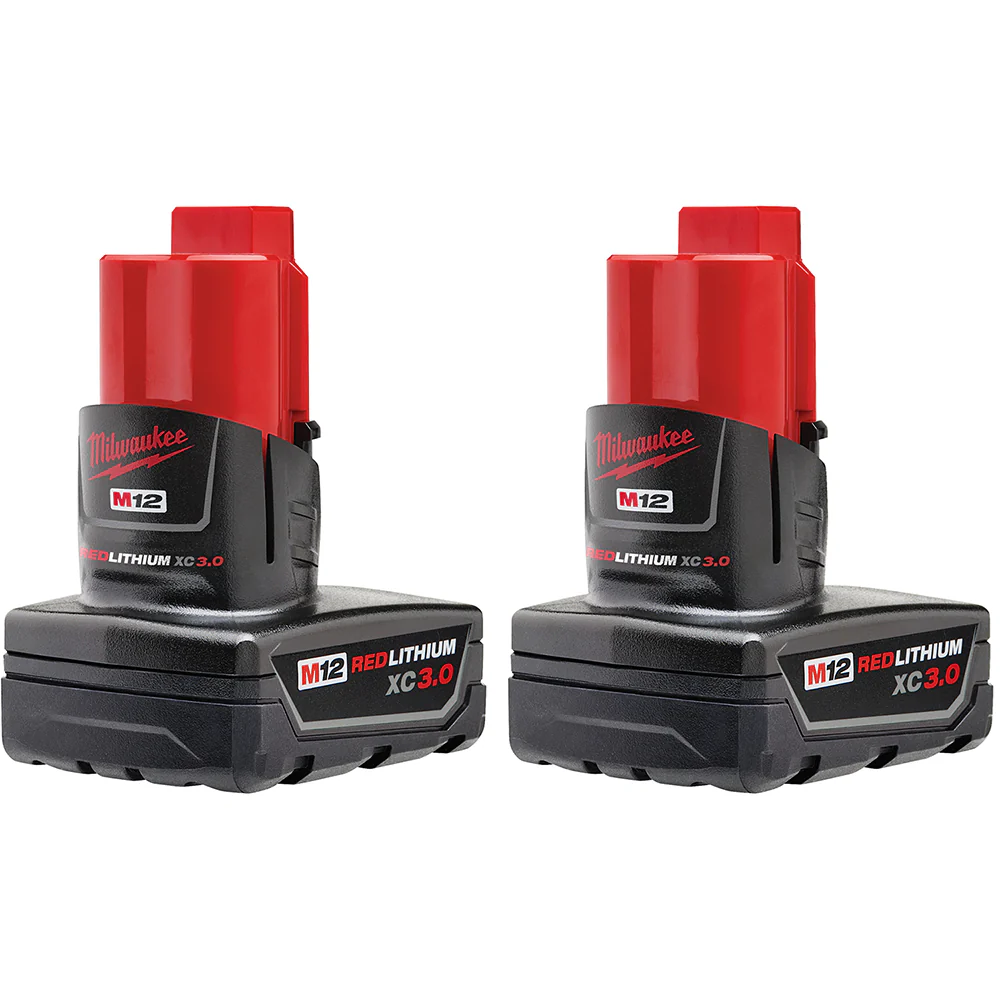 Milwaukee 48-11-2412INF M12 12V REDLITHIUM XC Battery - 2 PK w/ Inflator