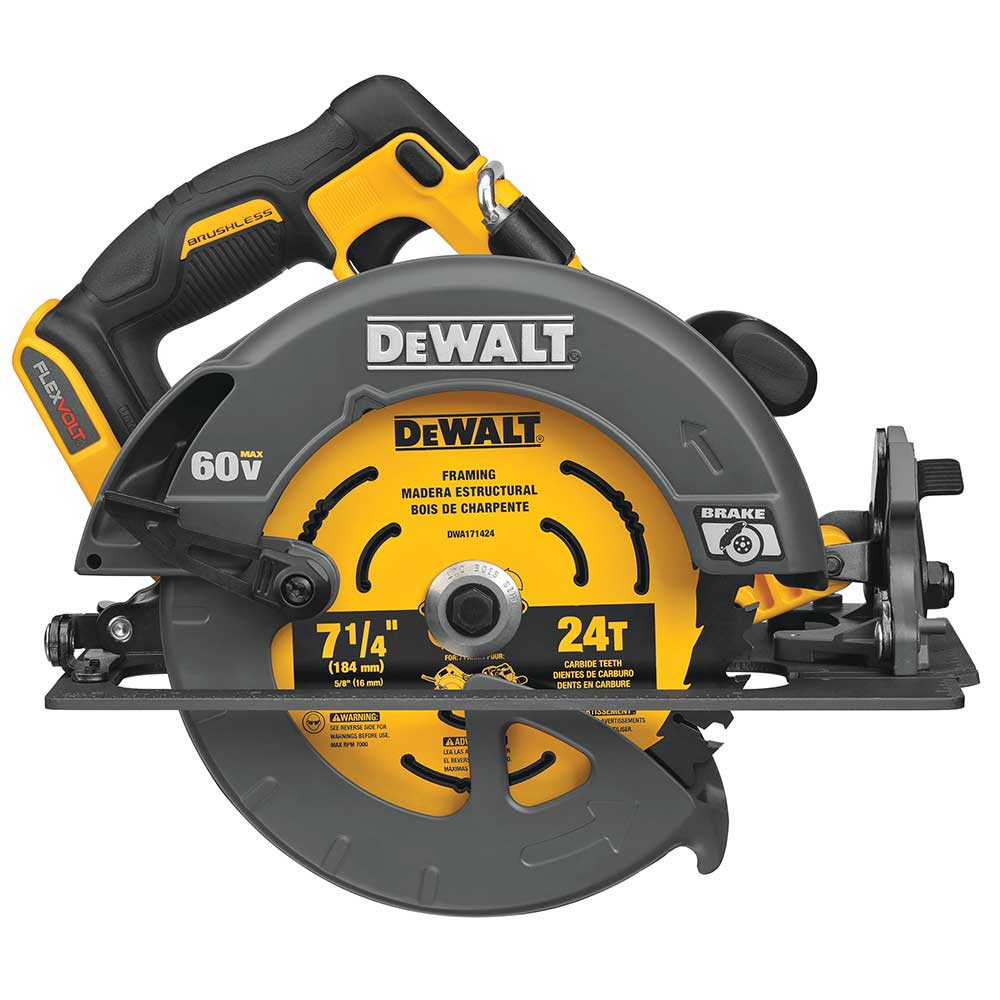 DeWALT DCS578X2 60V 7-1/4 MAX FLEXVOLT Cordless Circular Saw w/ Brake Kit