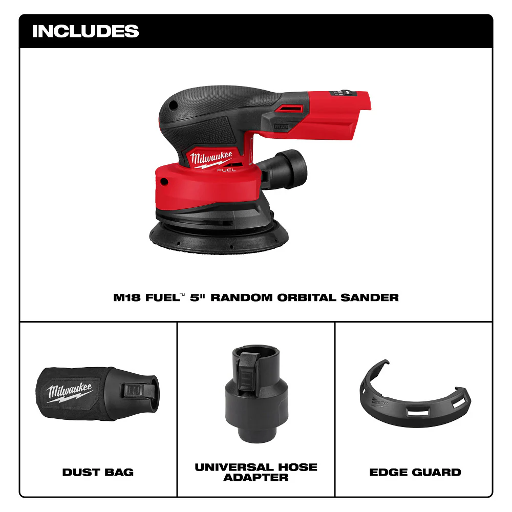 Milwaukee 2837-20 M18� FUEL 18V 5 Random Orbital Sander - Bare Tool