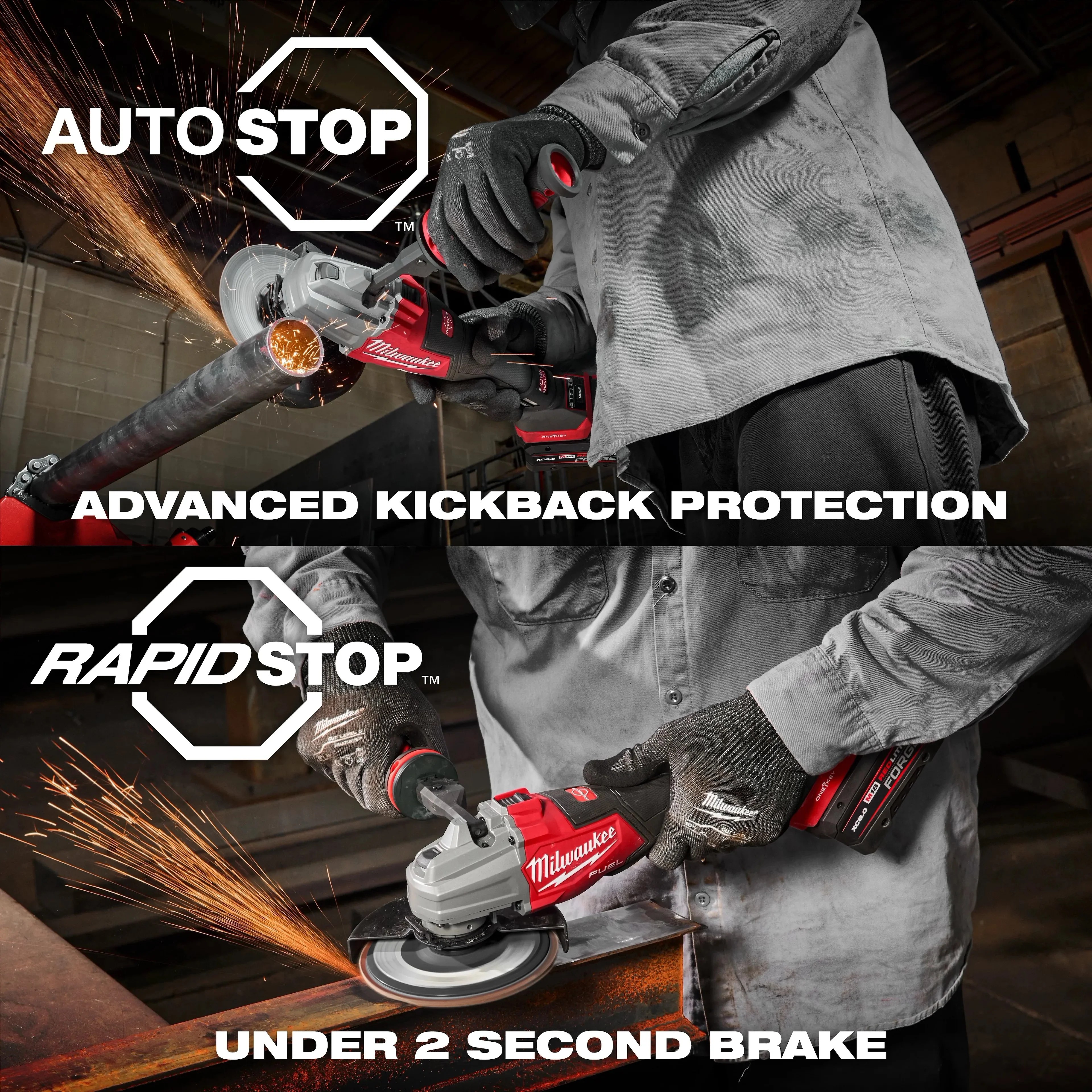 Milwaukee 3676-20 M18 FUEL 18V 4-1/2-6 Grinder Paddle Switch - Bare Tool