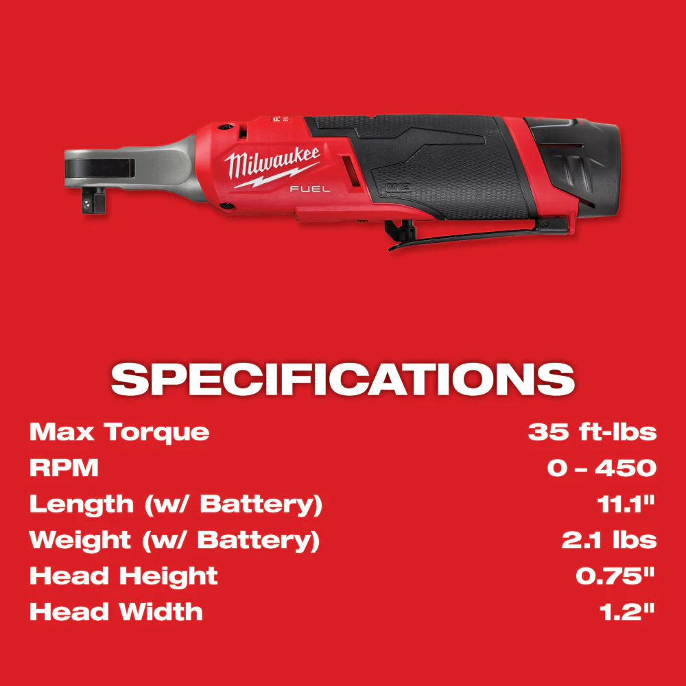 Milwaukee 3424-23 M12 FUEL 12V Lithium-Ion Cordless 3-Tool Combo Kit
