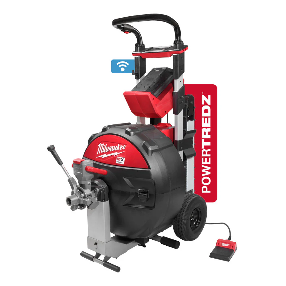 Milwaukee MXF501-1CP MX FUEL Cordless Lithium-Ion Sewer Drum Machine POWERTREDZ