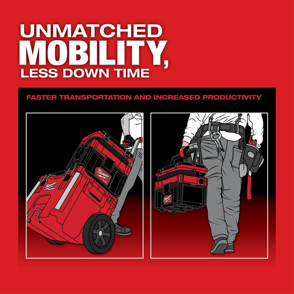 Milwaukee 0970-80 M18 PACKOUT 18V 2.5 Gallon Wet/Dry Vacuum - Bare Tool - Recon