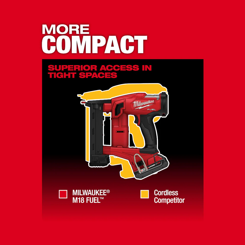 Milwaukee 2749-20x2 M18 FUEL 18 GAUGE 1/4 Crown Stapler Bundle w/ 2AH Battery
