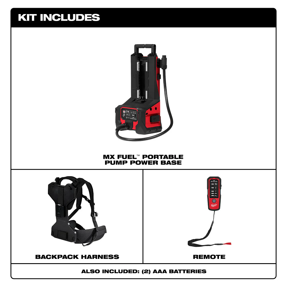 Milwaukee MXF211-0 MX FUEL Portable Pump Power Base Kit