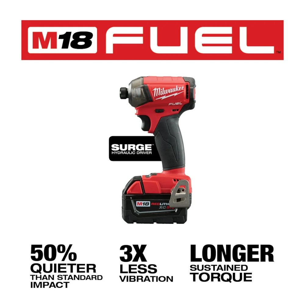 Milwaukee 2760-22 M18 FUEL 18V 1/4 in. Hex Hydraulic Impact Driver Tool Kit