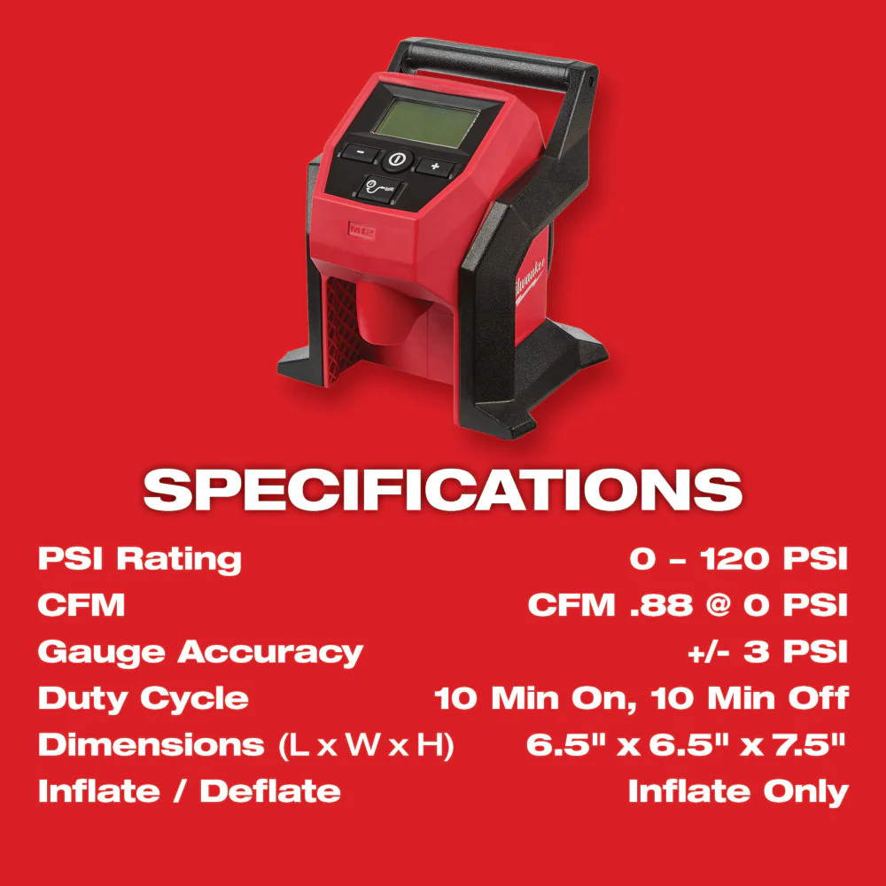 Milwaukee 48-11-2412INF M12 12V REDLITHIUM XC Battery - 2 PK w/ Inflator