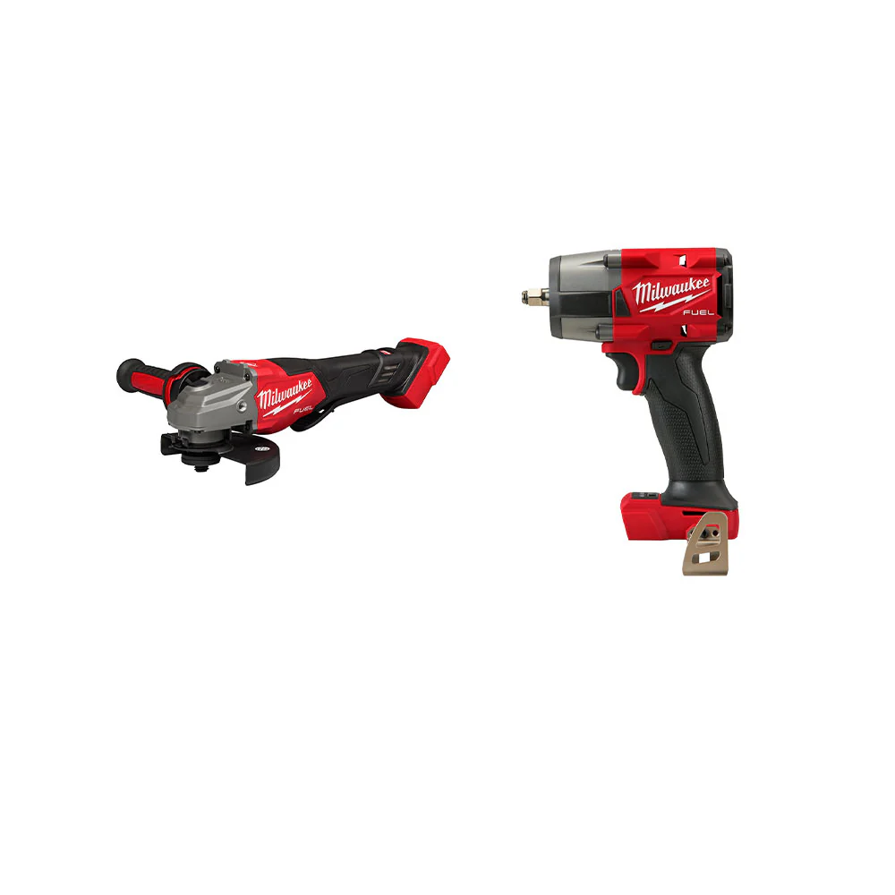 Milwaukee 2960-20GR2 M18 FUEL 18V 3/8 Li-Ion Impact Wrench w/ 4-1/2-5 Grinder