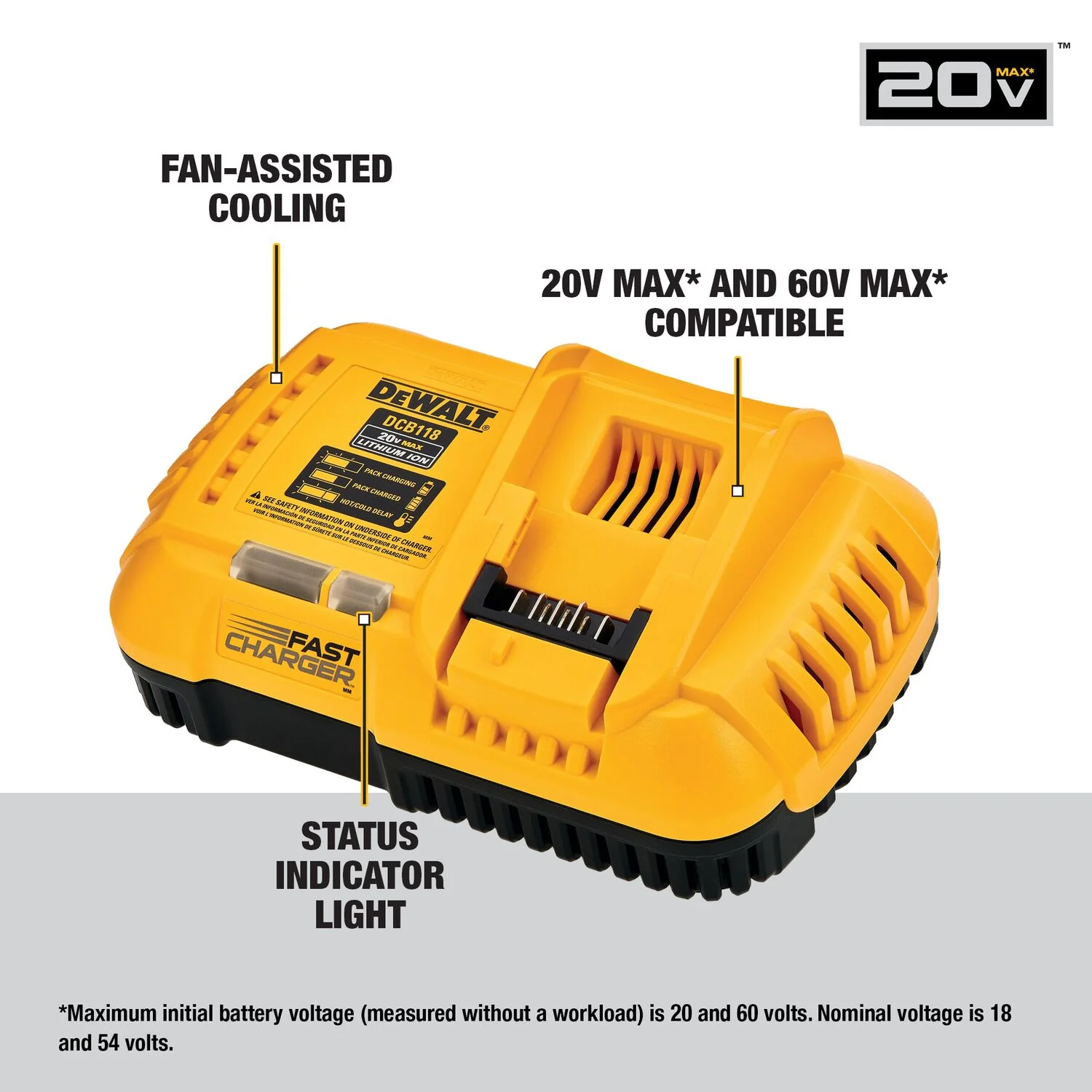 Dewalt DCB609C FLEXVOLT 20V/60V MAX 9.0-Ah Battery w/ Charger