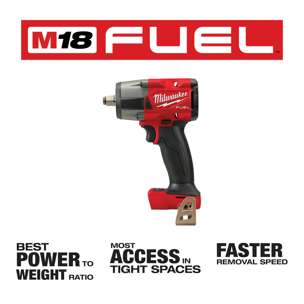 Milwaukee 2962-20x5SK M18 FUEL 18V 1/2 Mid-Torque Impact Wrench Bundle Kit
