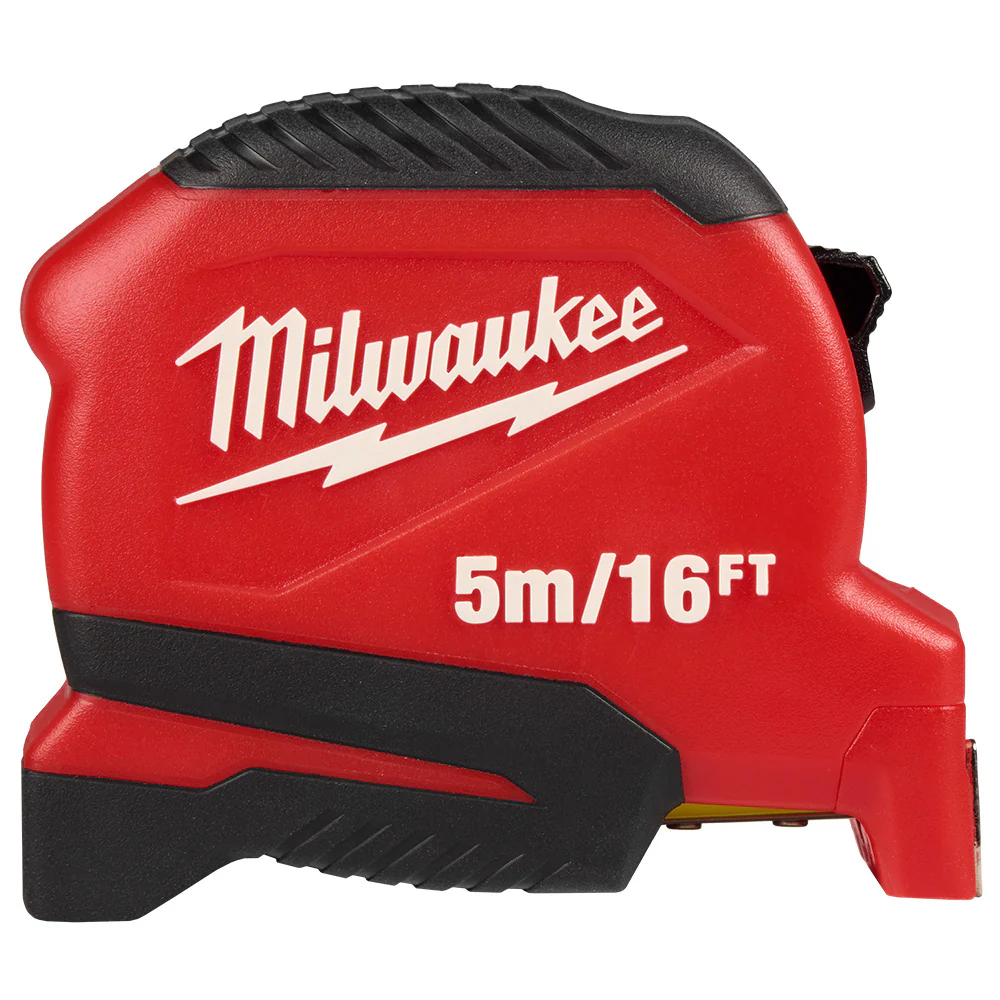 Milwaukee 48-22-1717 5m-16' Compact Impact Resistant Tape Measure w/ Belt Clip