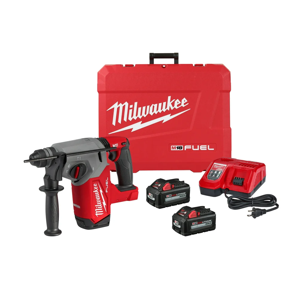 Milwaukee 2912-22 M18 FUEL 18V 1 SDS Plus Brushless Rotary Hammer Kit