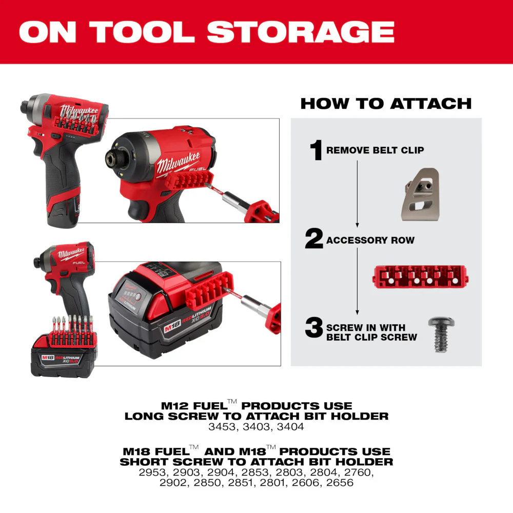 Milwaukee 48-32-5162 SHOCKWAVE Impact Drill Drive & Fasten PACKOUT Set - 60 PC