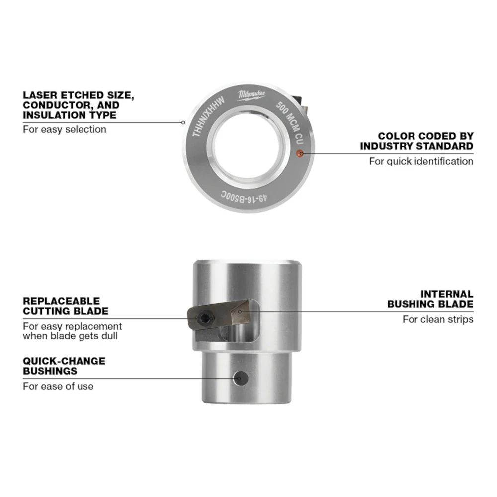 Milwaukee 2435CU-81 M12 12V Cable Stripper Kit for Copper Thhn/Xhhw - Recon