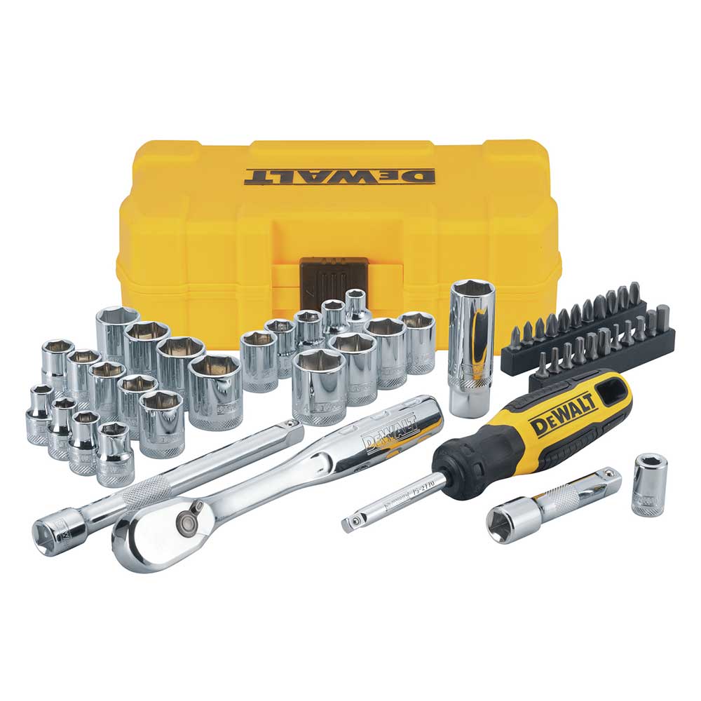 DeWALT DWMT81611T 3/8'' Mechanics Nano Bit Tool Set. Polished Chrome (50 PC)