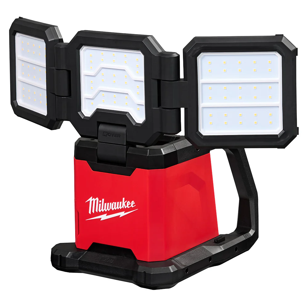 Milwaukee 2368-20SK M18 18V Dual Power Triple-Panel Light w/ 5AH Battery/Charger