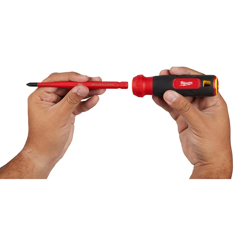 Milwaukee 48-22-2218 8-in-1 1000V Insulated Slim Tip Multi-Bit Screwdriver Set