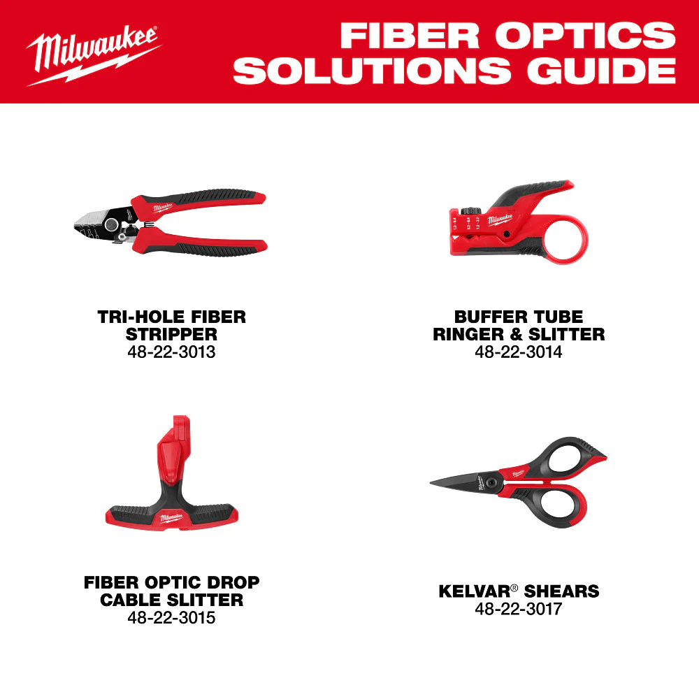 Milwaukee 48-22-3013 Comfortable Durable Tri-Hole Fiber Stripper