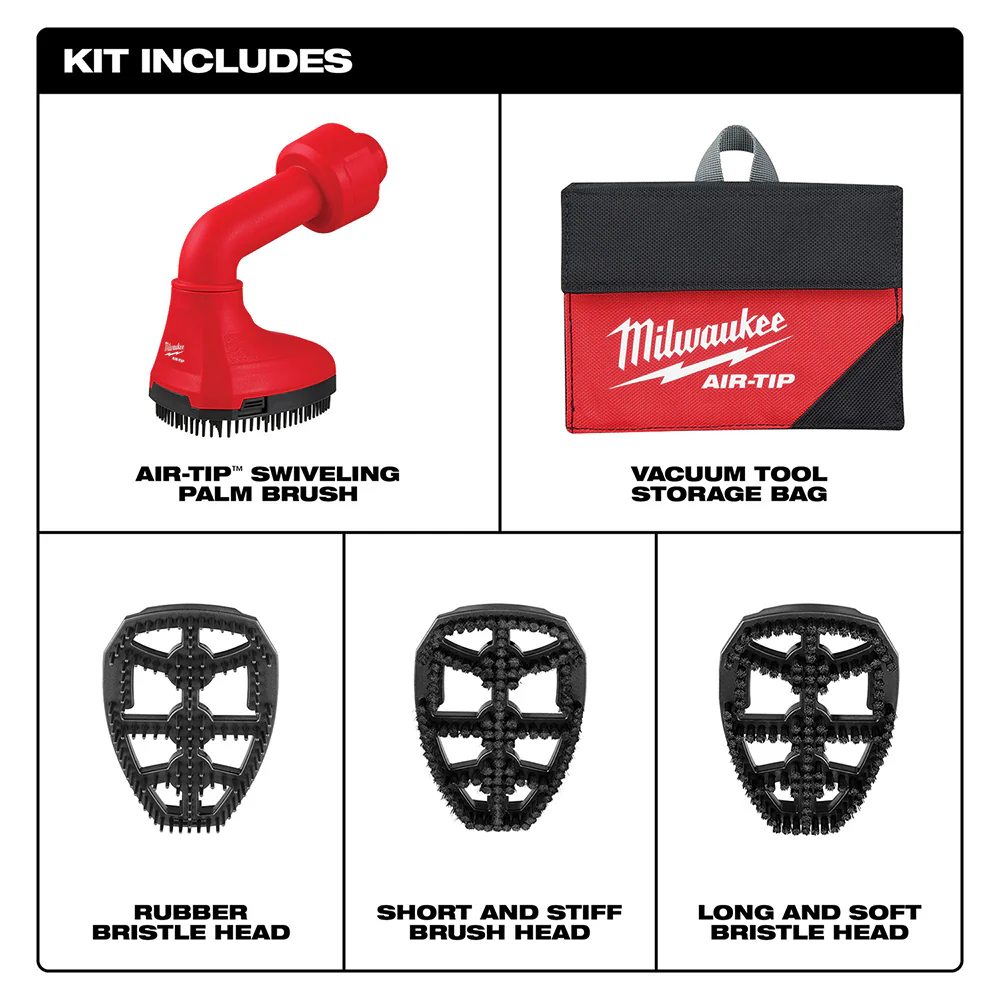 Milwaukee 49-90-2020 AIR-TIP Swiveling Palm Brush Attachment