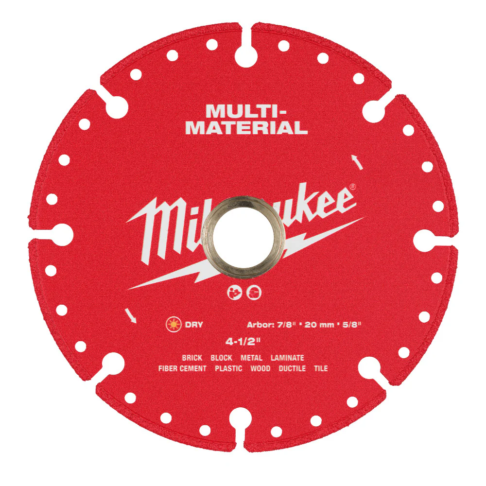 Milwaukee 49-93-9604 4.5 Multi-Material Diamond Blade w/ Vented Segment